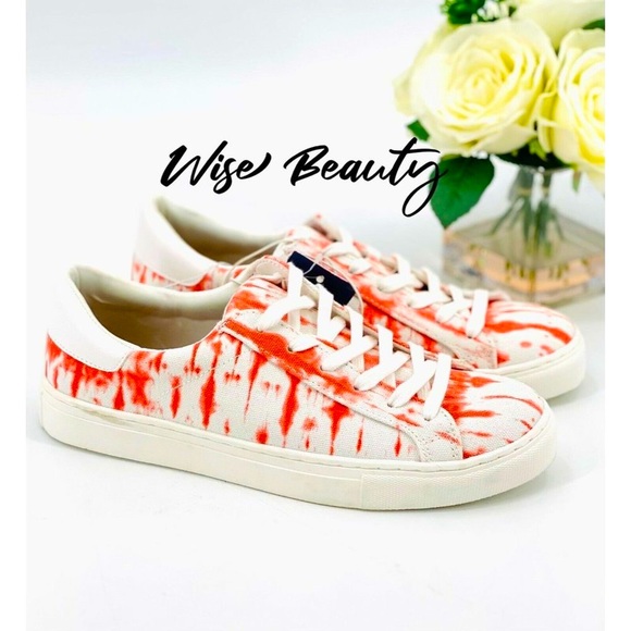 NEW Women’s Ingrid Sneaker Size 10 Casual Shoe Coral Tie Dye Universal Thread - Picture 6 of 7